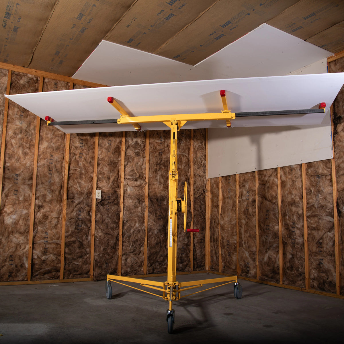 Paragon Pro Manufacturing Solutions 439 Steel Drywall Lift, 58" x 50", Yellow - photo 4