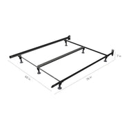 Rize Home PG46 Steel Bed Frame, Full, Black - photo 2