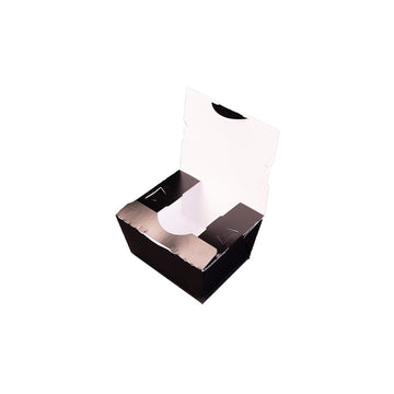 Southern Champion ChampPak Classic SBS Paperboard Paper Take-Out Container, Black - #1