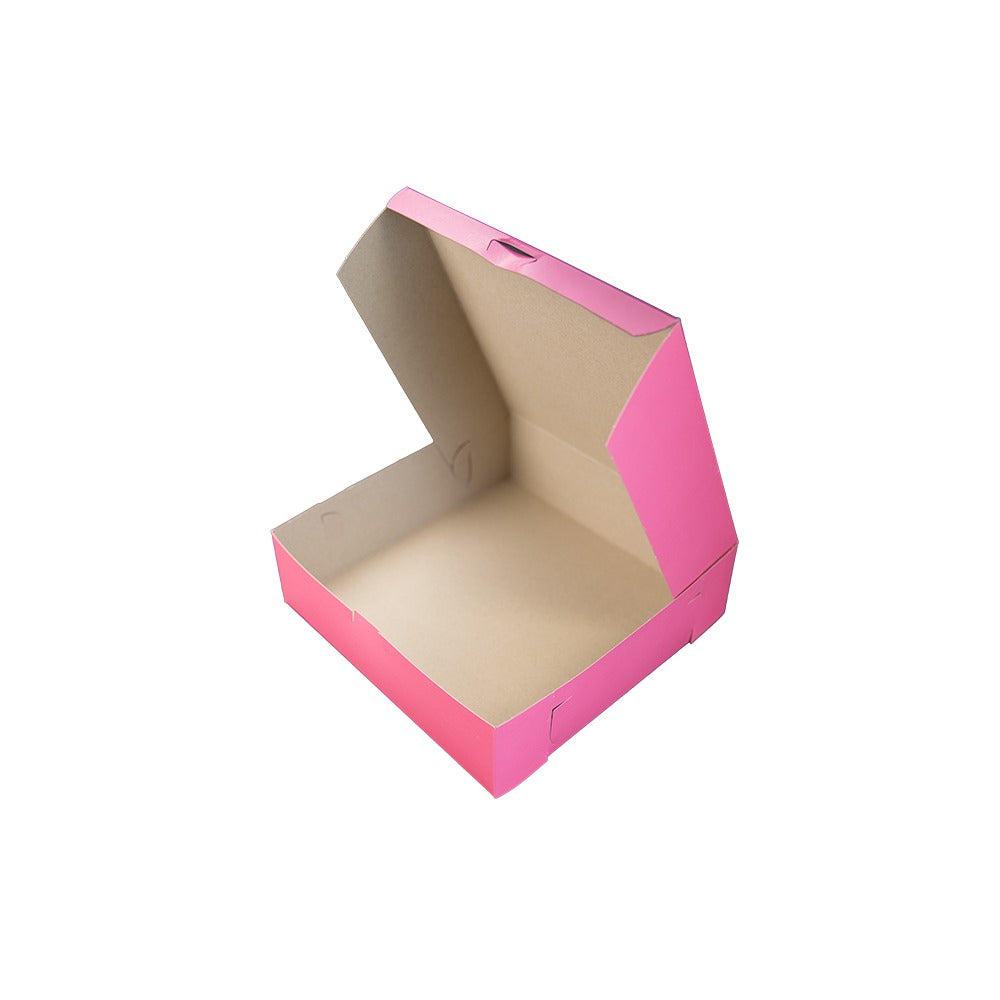 Southern Champion Paperboard Bakery Box, 10" x 10", 200/Case - Pink