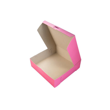 Southern Champion Paperboard Bakery Box, 10" x 10", 200/Case - Pink