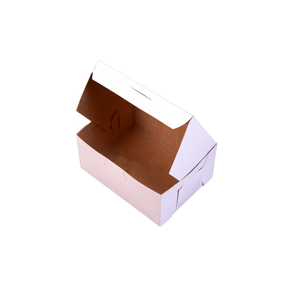 Southern Champion Paperboard Bakery Box, White - 5" x 6" x 3"