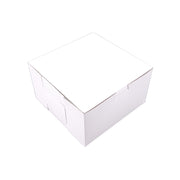 Southern Champion Paperboard Bakery Box, White - 7" x 7" x 4"