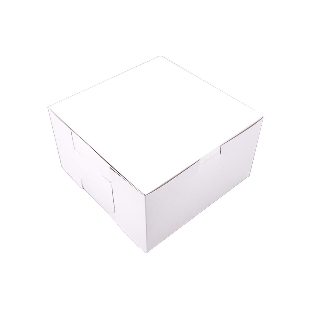 Southern Champion Paperboard Bakery Box, White - 7" x 7" x 4"