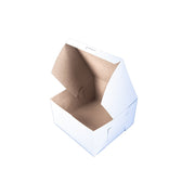 Southern Champion Paperboard Bakery Box, White - 9" x 9" x 5"