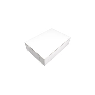 Southern Champion Paperboard Bakery Box, White - 1/4 Sheet 13" x 9"