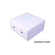 Southern Champion Clay-Coated Paper Box, White - 9" x 9" x 4"