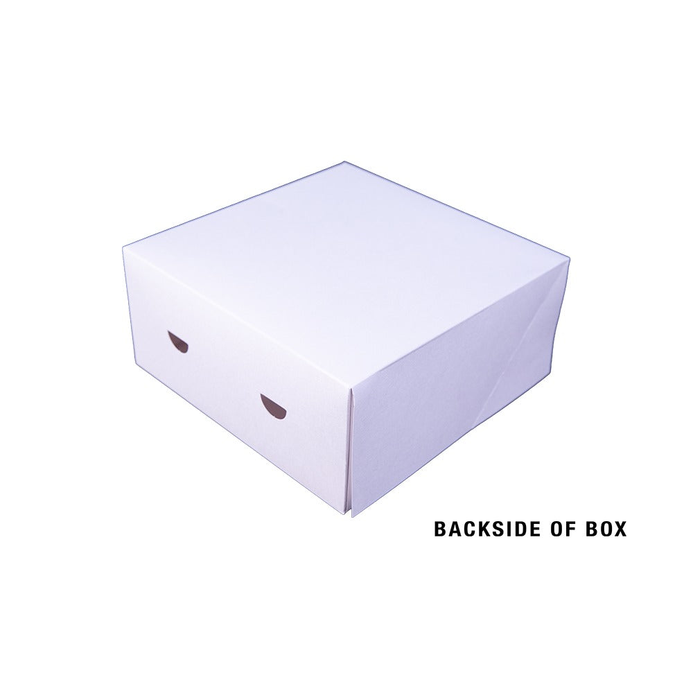 Southern Champion Clay-Coated Paper Box, White - 9" x 9" x 4"