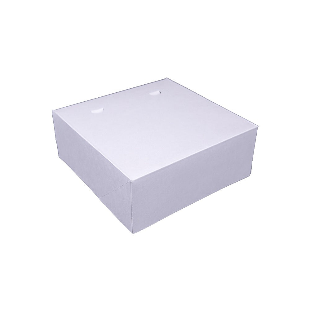 Southern Champion Clay-Coated Paper Box, White - 10" x 10" x 4"