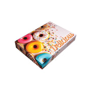 Southern Champion Paperboard Donut Box, 1/4 Sheet 14 1/4" x 10 3/4", Multicolor, 125/Case - "Delicious"