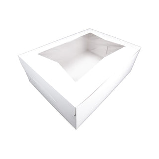 Southern Champion 23143 Paperboard 1/2 Sheet Cake Box, 1/2 Sheet 19" x 14", White, 50/Case - Default Title