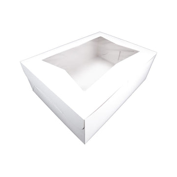 Southern Champion 23143 Paperboard 1/2 Sheet Cake Box, 1/2 Sheet 19" x 14", White, 50/Case - Default Title