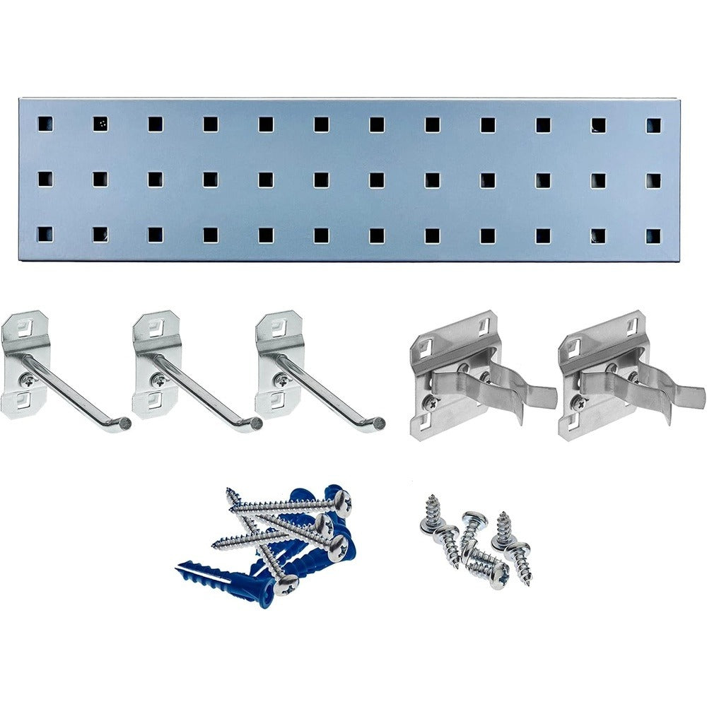 Triton Products Steel Pegboard Strip, 18" Wide - Silver
