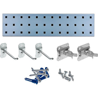Triton Products Steel Pegboard Strip, 18" Wide - Silver