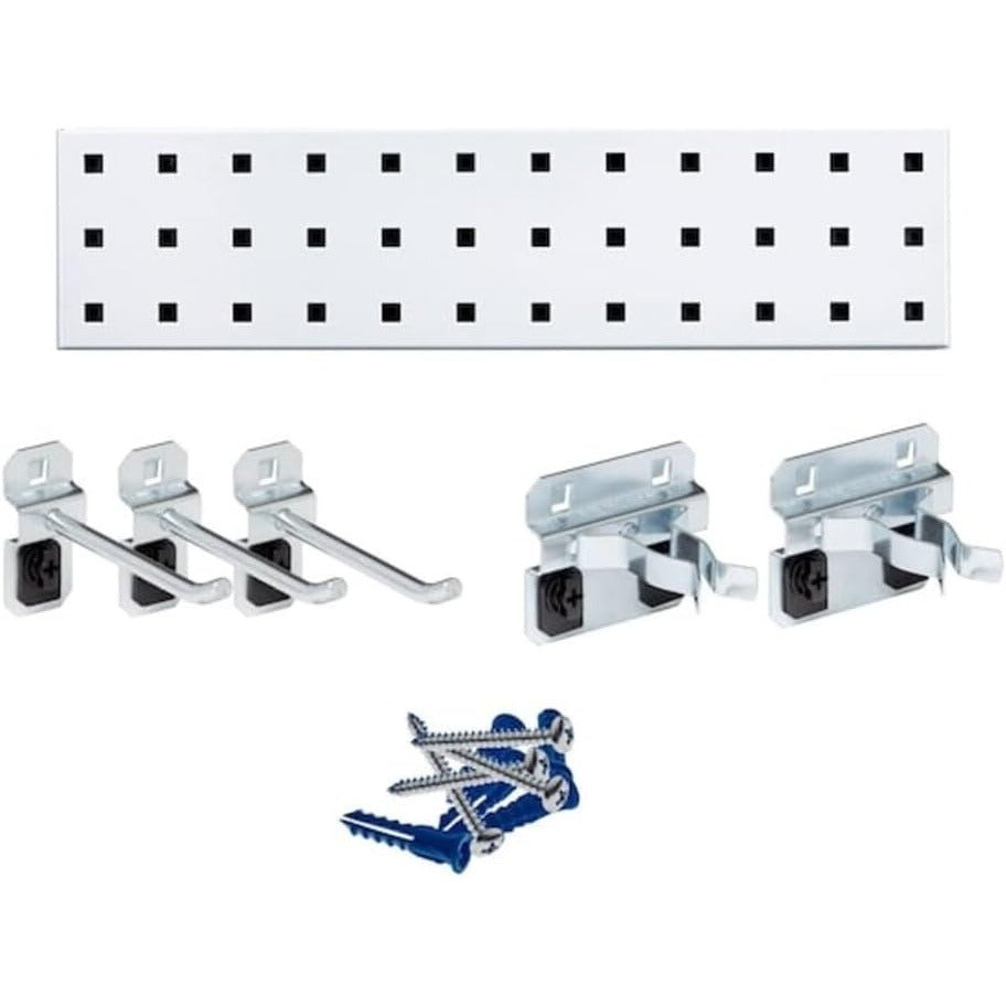 Triton Products Steel Pegboard Strip, 18" Wide - White