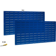 Triton Products Steel Louvered Panel, 48" Wide, Blue - photo 2