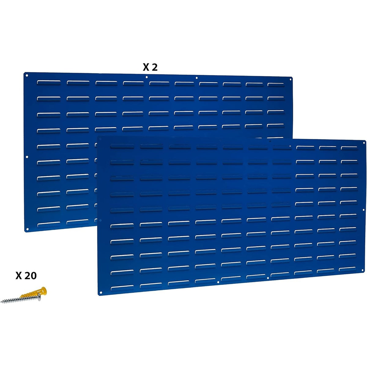 Triton Products Steel Louvered Panel, 48" Wide, Blue - photo 2