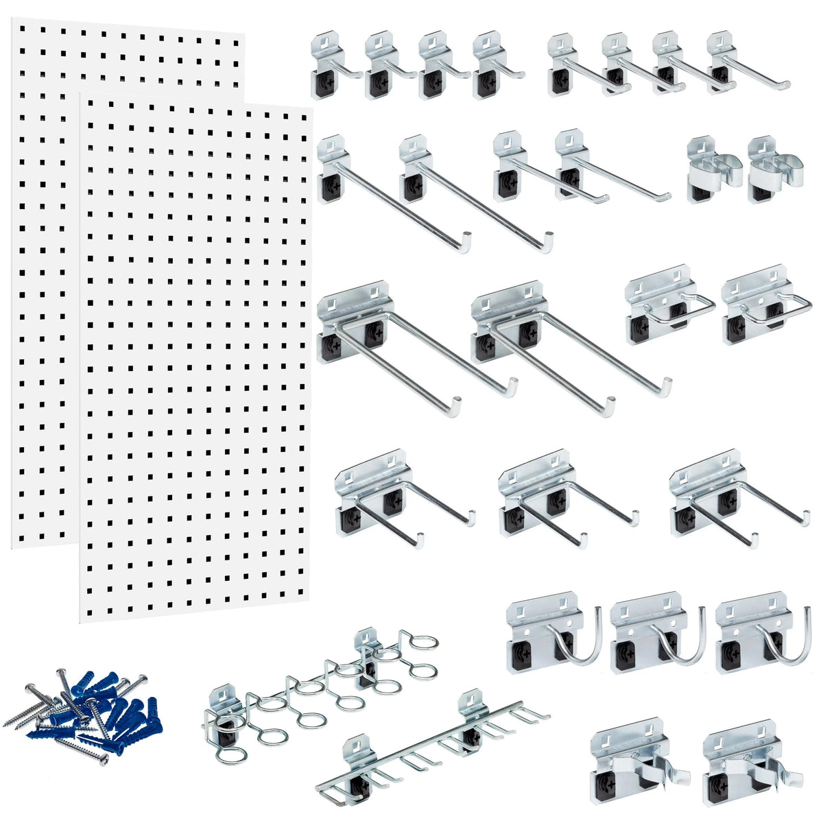 Triton Products Steel Wall Organizer, 18" Wide, White - Default Title
