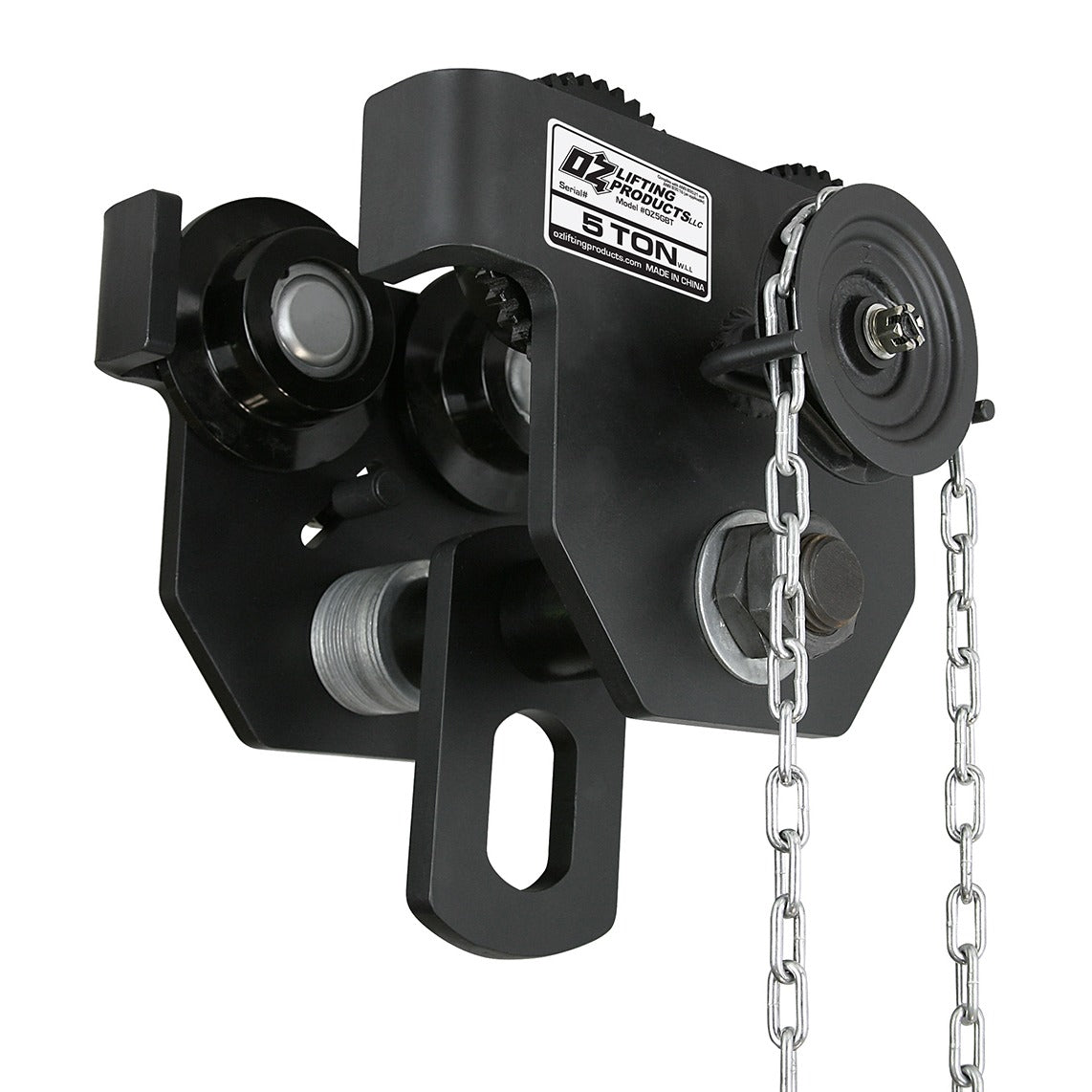 OZ Lifting Products OZ5GBT Beam Trolley, 5 Ton, Black - Default Title