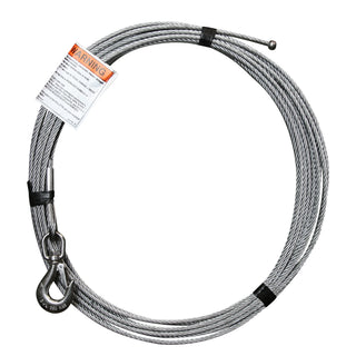 OZ Lifting Products OZGAL.25 Steel Rope Assembly, 1/4" Diameter, Silver - 15'