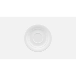 Schonwald Avanti Gusto Porcelain Espresso Saucer, White, 12/Case - 2 1/2"