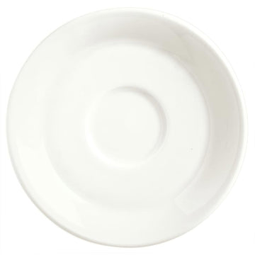 Libbey Slenda Porcelain Tea Saucer, White, 36/Case - 5 7/8"