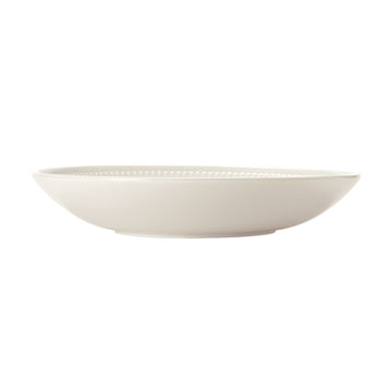 Libbey Zipline Porcelain Deep Plate, White - 8"