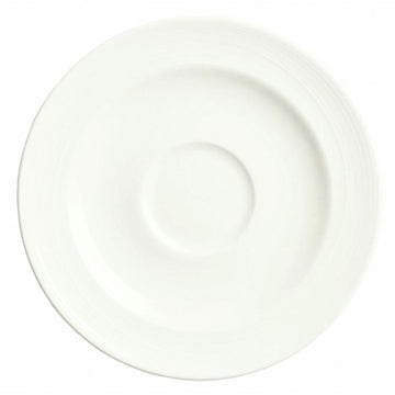 Reserve by Libbey 987659332 Silk Porcelain Saucer, 6" Diameter, White, 36/Case - Default Title