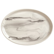 Reserve by Libbey 999533008 Smoke Porcelain Platter, 9 1/2" x 13", 12/Case - Default Title