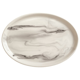 Reserve by Libbey 999533008 Smoke Porcelain Platter, 9 1/2" x 13", 12/Case - Default Title