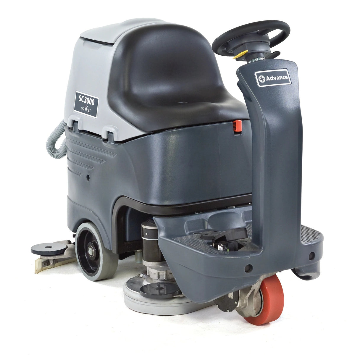 Advance by Nilfisk Ride-On Floor Scrubber, 26 7/16" x 53 1/2", Gray - 242 Wet