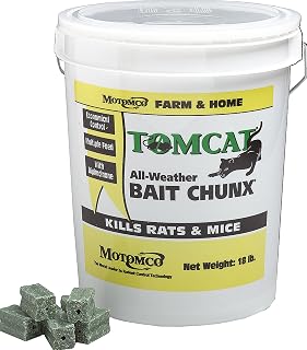 Motomco 1 oz/18 lb 008-32448 Tomcat All-Weather Bait Chunx Rat and Mouse Killer