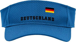 Federal Republic of Germany - Deutschland Flag on Chest Sport Sun Visor