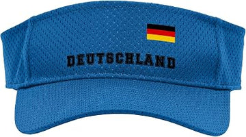 Federal Republic of Germany - Deutschland Flag on Chest Sport Sun Visor