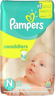 Pampers Swaddlers Diapers Size N Jumbo Pack 32 ct