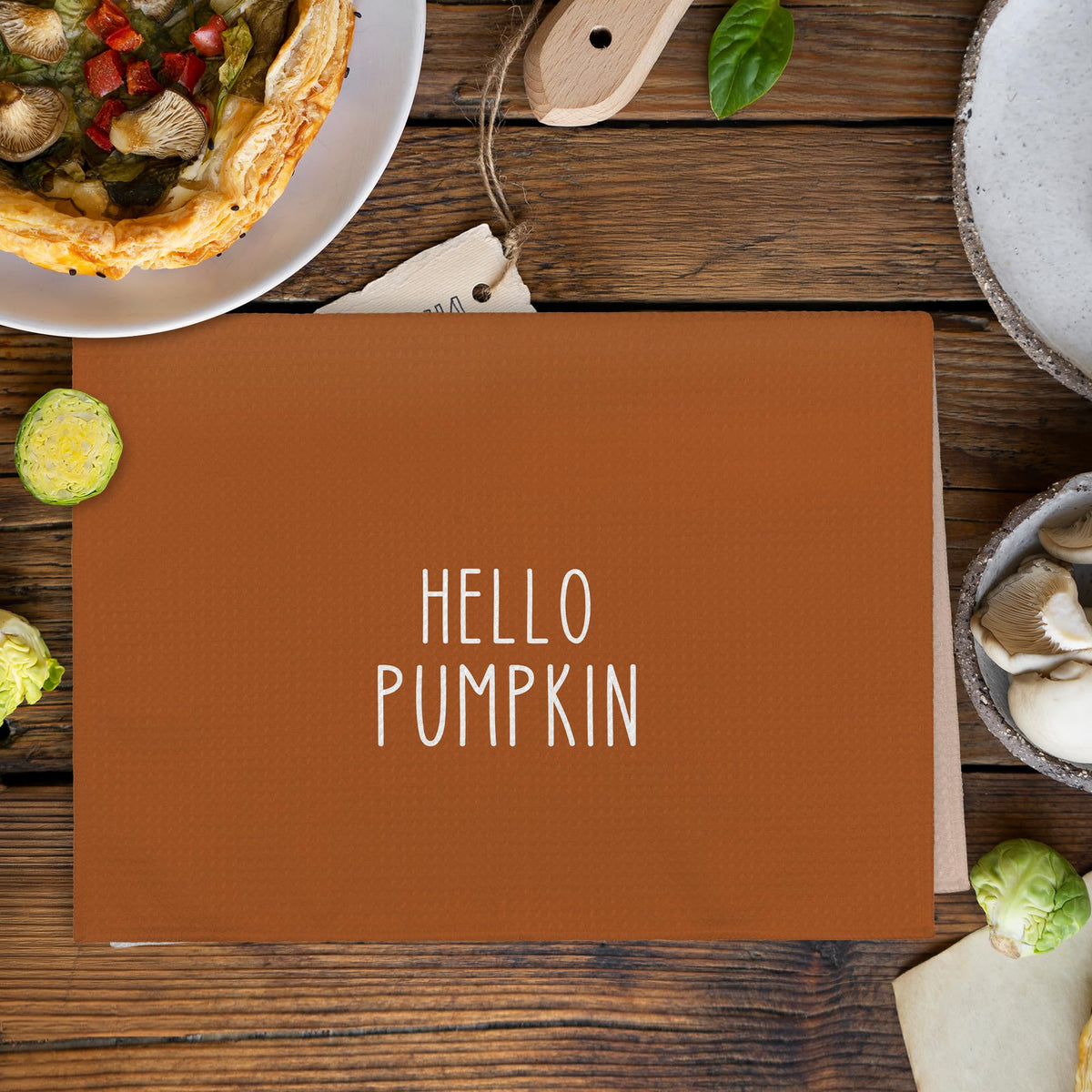 XNXLDYLH Hello Pumpkin Kitchen Towels, 16x24 Inches, Set of 2