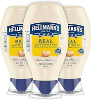 HELLMANN'S Real Mayonnaise 20 oz, Mayo Squeeze, Sandwich Spread, 3PK
