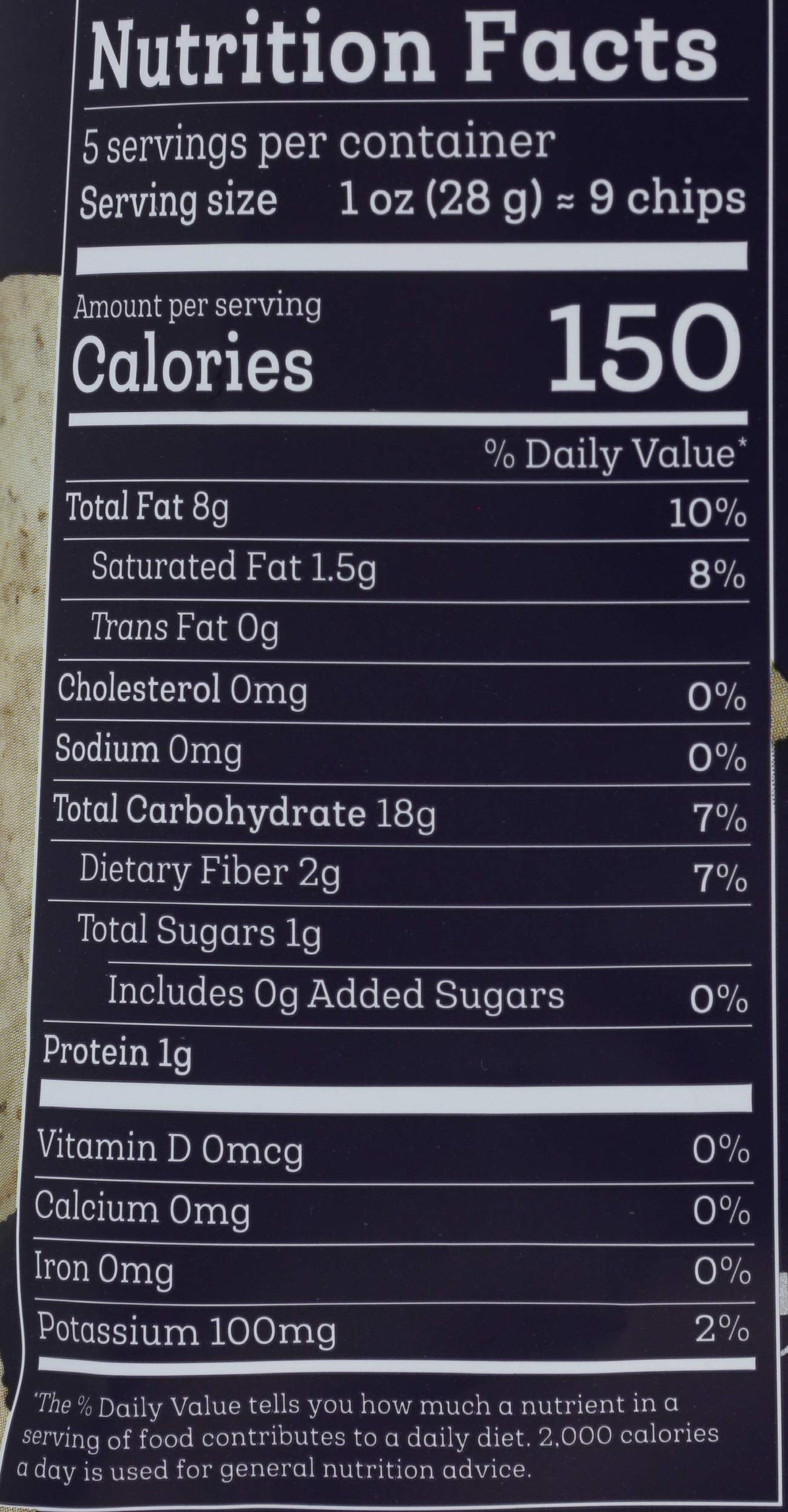 Siete No Salt / 5 Ounce (Pack of 1) / No Color Tortilla