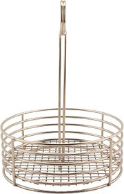 G.E.T. Enterprises Stainless Steel Round Stainless Steel Condiment Caddy Stainless Steel Table Caddies Collection 4-81866 (Case of 12)