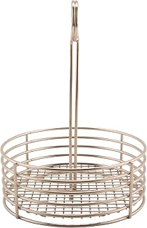 G.E.T. Enterprises Stainless Steel Round Stainless Steel Condiment Caddy Stainless Steel Table Caddies Collection 4-81866 (Case of 12)