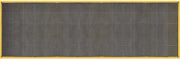 Global Industrial 3'W x 10'L Rubber Drainage Mat, 7/8" Thick, Black/Yellow Border