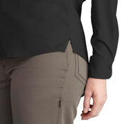 Women's Cooling Long Sleeve Work Shirt by Red Kap – Polyester, Black, Model TSW3BK RG 3XL