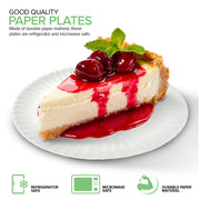 6-Inch Paper Plates Uncoated by Stock Your Home – 6 Inch, Paper, White, Pack of 600, Model SYH-4493-QV-25CT