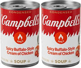 Campbell's Condensed Spicy Buffalo-Style Cream of Chicken Soup, 10.5 oz Can (Pack of 2)