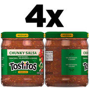 Tostitos Medium Chunky Salsa / 15.5 Ounce (Pack of 4) / 4 Count Salsas