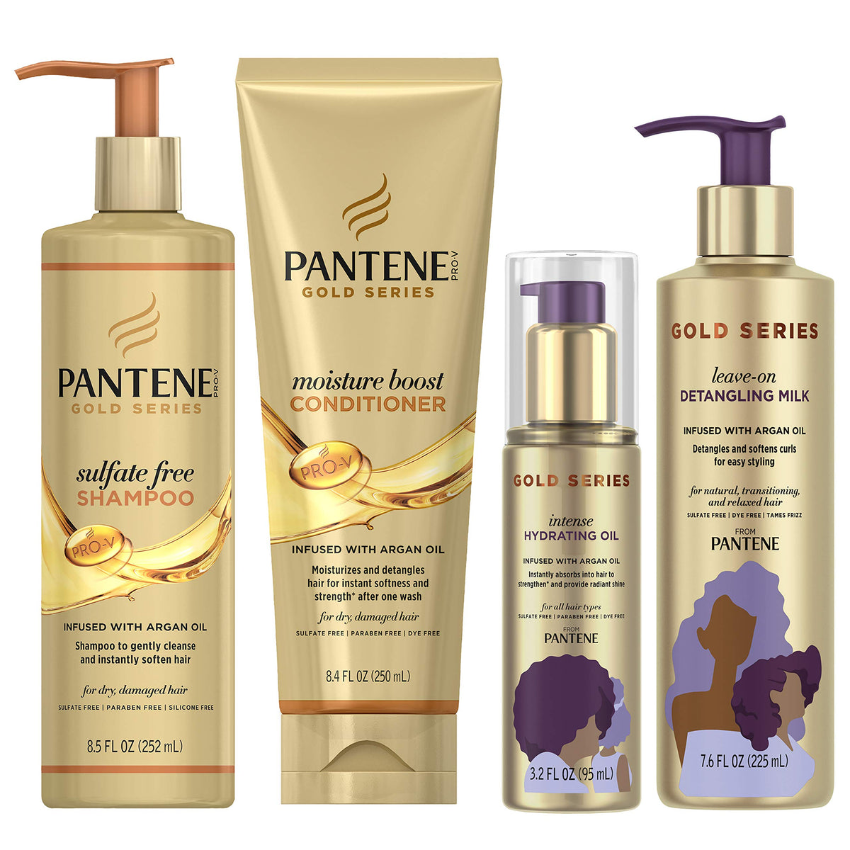 Pantene Kit B / 4 Piece Set / 4 Shampoos