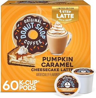 The Original Donut Shop Pumpkin Caramel Cheesecake Latte, Keurig Single Serve K-Cup Pods, 60 Count