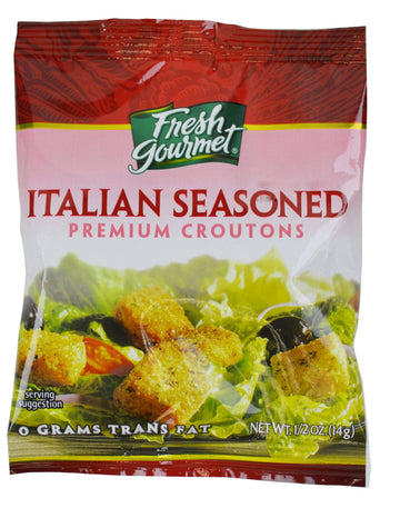 Italian Seasoned Fresh Gourmet Crouton 200 Per Case by Sugar Foods – Pack of 200