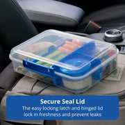Pack & Go 1.48 L Bento Create by Rubbermaid – 1.48L (2-Pack), 1.48 liters, Plastic, Dark Blue, Pack of 2
