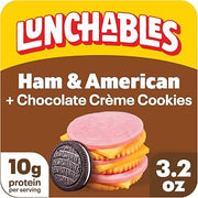 Lunchables Ham & American with Chocolate Creme Cookies, 3.2 oz Pack